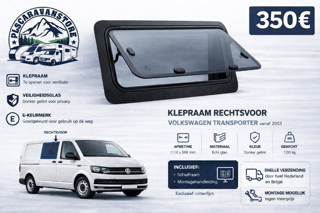 VW Transporter T5 T6 Uitklapbaar Zijraam –Camper & Van, Suat, Turkey, Nieuw, Ophalen of Verzenden