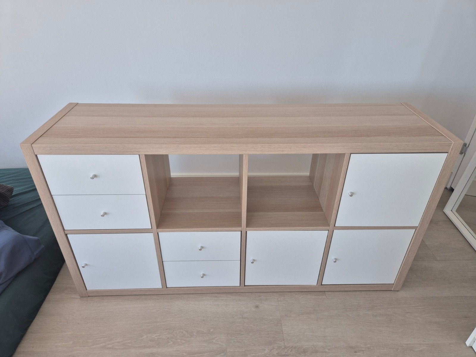 Ikea Kallax Kast met lades en deuren, Gebruikt, 100 tot 150 cm, Modern, Scandinavisch, Ophalen of Verzenden