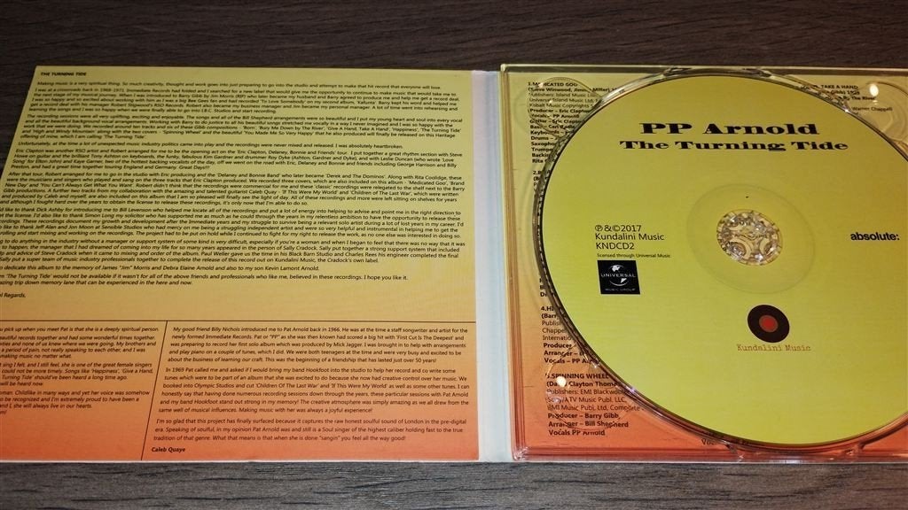 PP Arnold - The Turning Tide [Digipack], Ophalen of Verzenden, Zo goed als nieuw