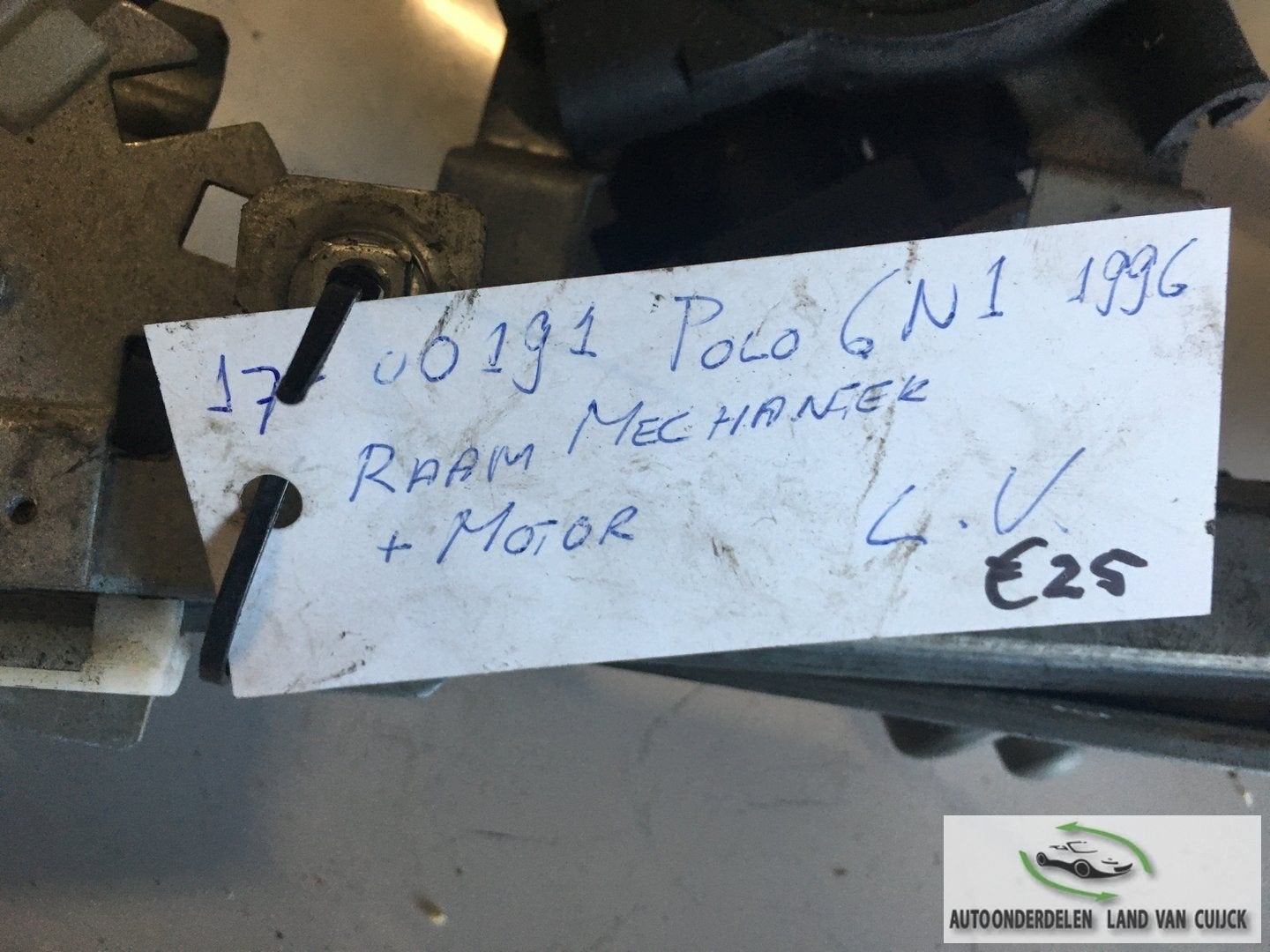 Vw Polo 6N1 1996 Elektr Raamechansime Linksvoor of Rechtsvoo