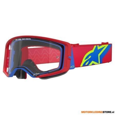 Alpinestars Supertech Corp Goggle, Rood-Blauw, Ophalen of Verzenden, Nieuw met kaartje