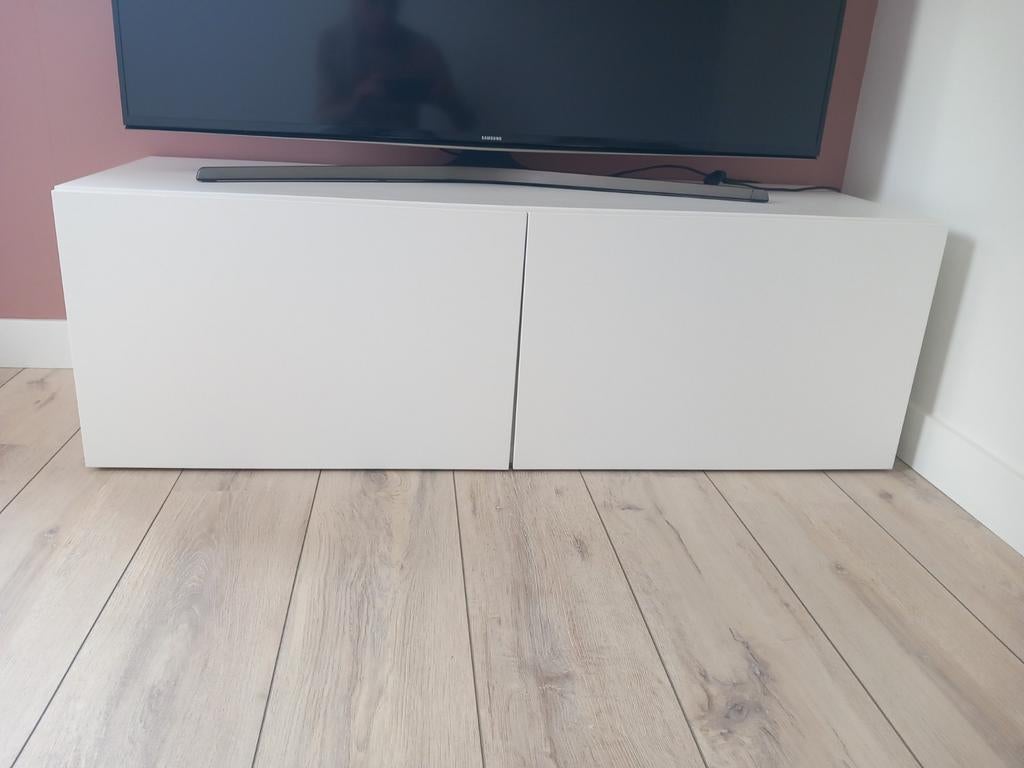 Wit TV meubel (Ikea) GRATIS deze week ophalen!, Ophalen, 100 tot 150 cm, Zo goed als nieuw, Minder dan 100 cm
