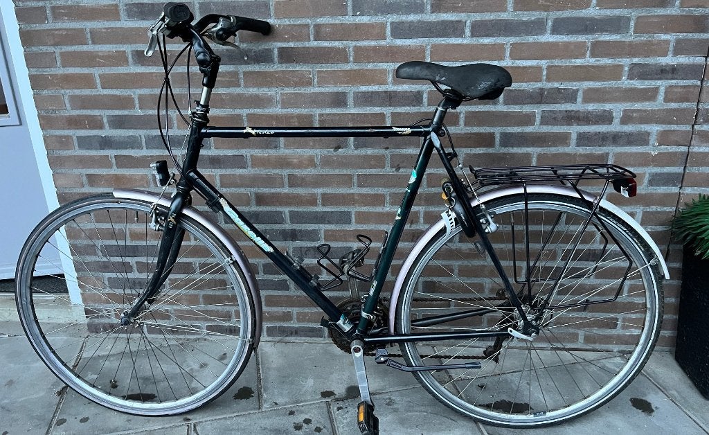 Gazelle herenfiets 21versnellingen handremmen heren fiets, Fietsen en Brommers, Ophalen, Gebruikt, Velgrem, Versnellingen