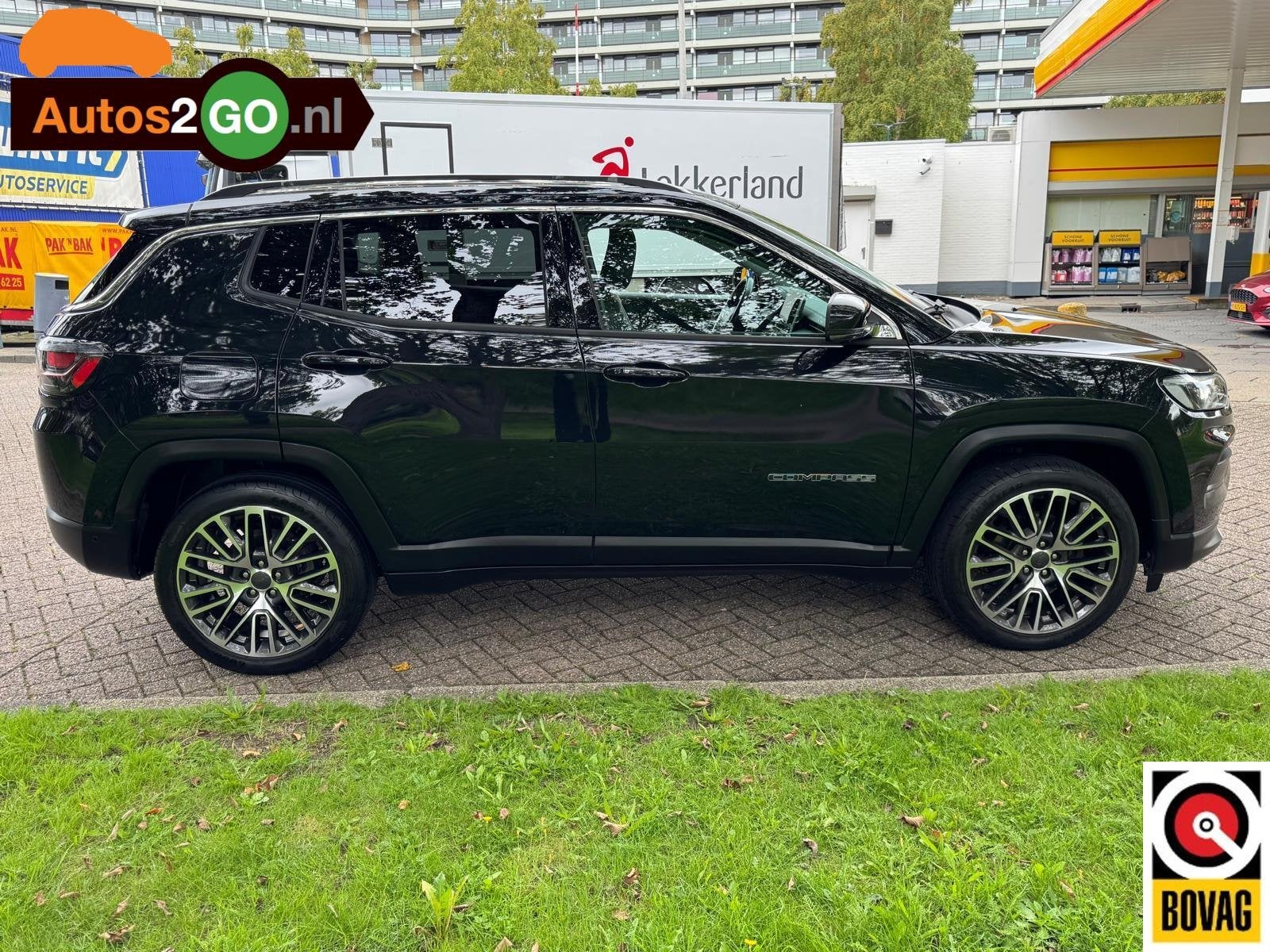 Jeep Compass 1.3T Limited, Auto's, Voorwielaandrijving, Euro 6, 4 cilinders, Zwart
