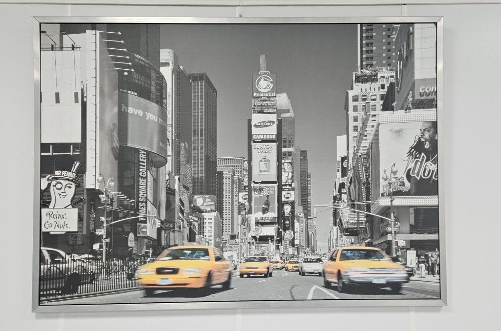 Schilderij New York – Times Square met gele taxi’s, Ophalen, Zo goed als nieuw, 125 cm of meer, Schilderij