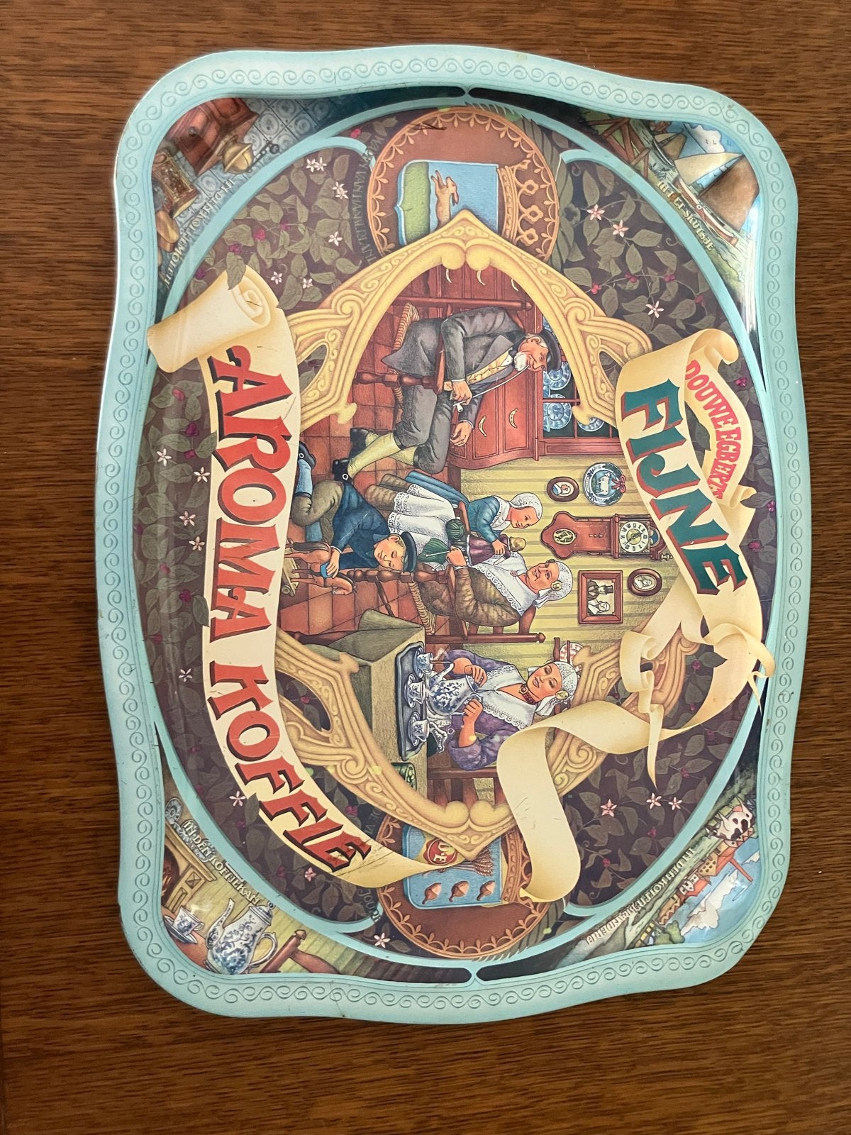 Handige vintage Douwe Egberts Aroma Koffie dienblad, Ophalen of Verzenden
