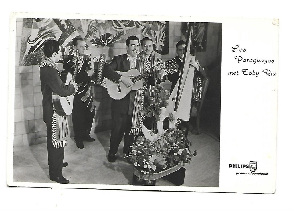 Toby Rix met Los Paraguayos, Verzenden, 1960 tot 1980, Gelopen, Sterren en Beroemdheden