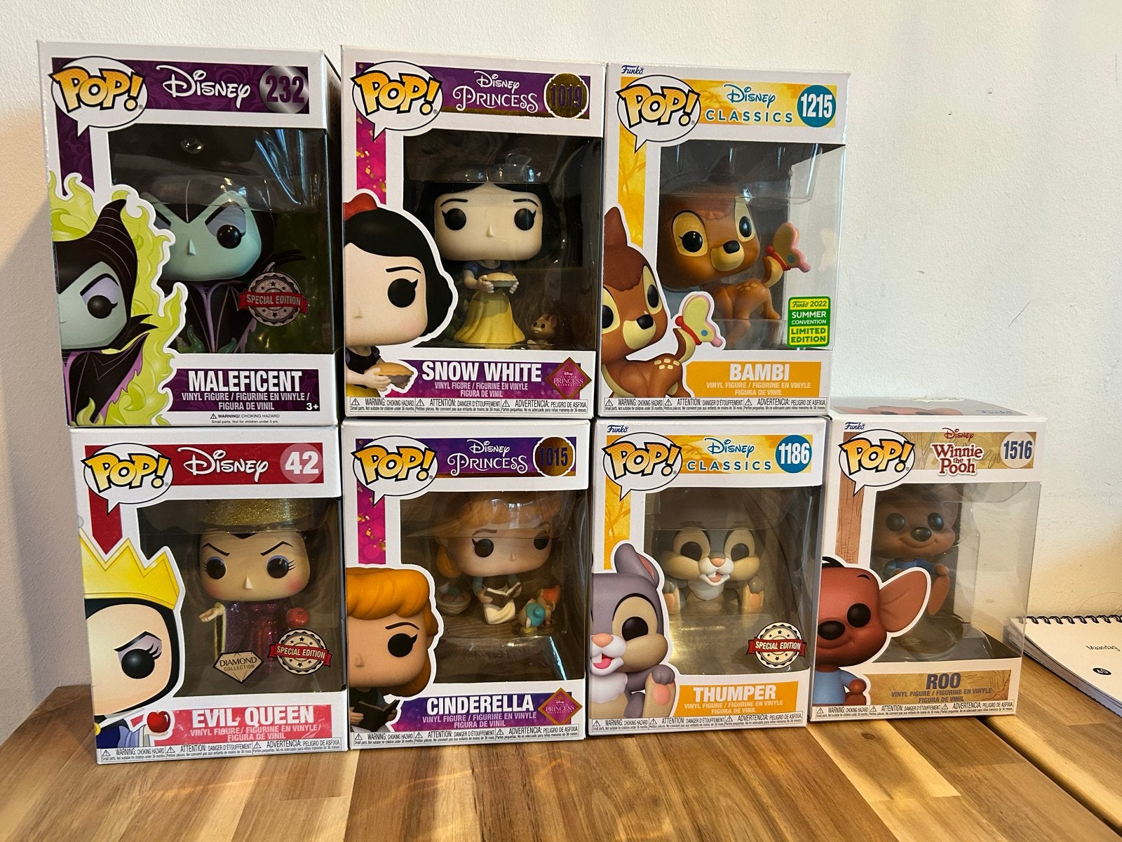 Disney Funko Pop Collectie (6 stuks), Ophalen of Verzenden, Overige figuren, Zo goed als nieuw, Beeldje of Figuurtje