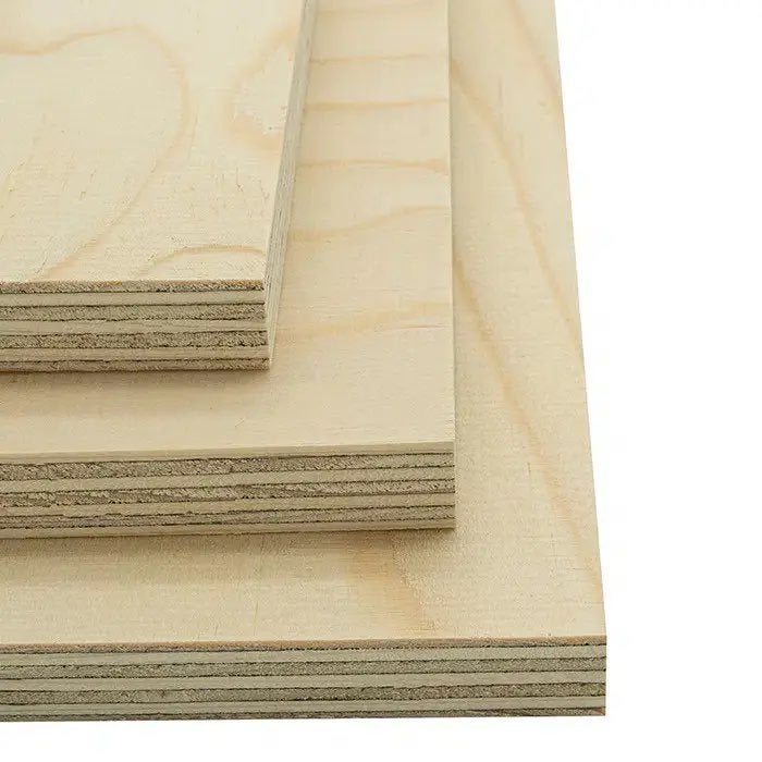 Underlayment Fins Vuren 18mm rechte kant 244x122cm 1 stuk, Ophalen, Nieuw, Hout, Minder dan 20 mm
