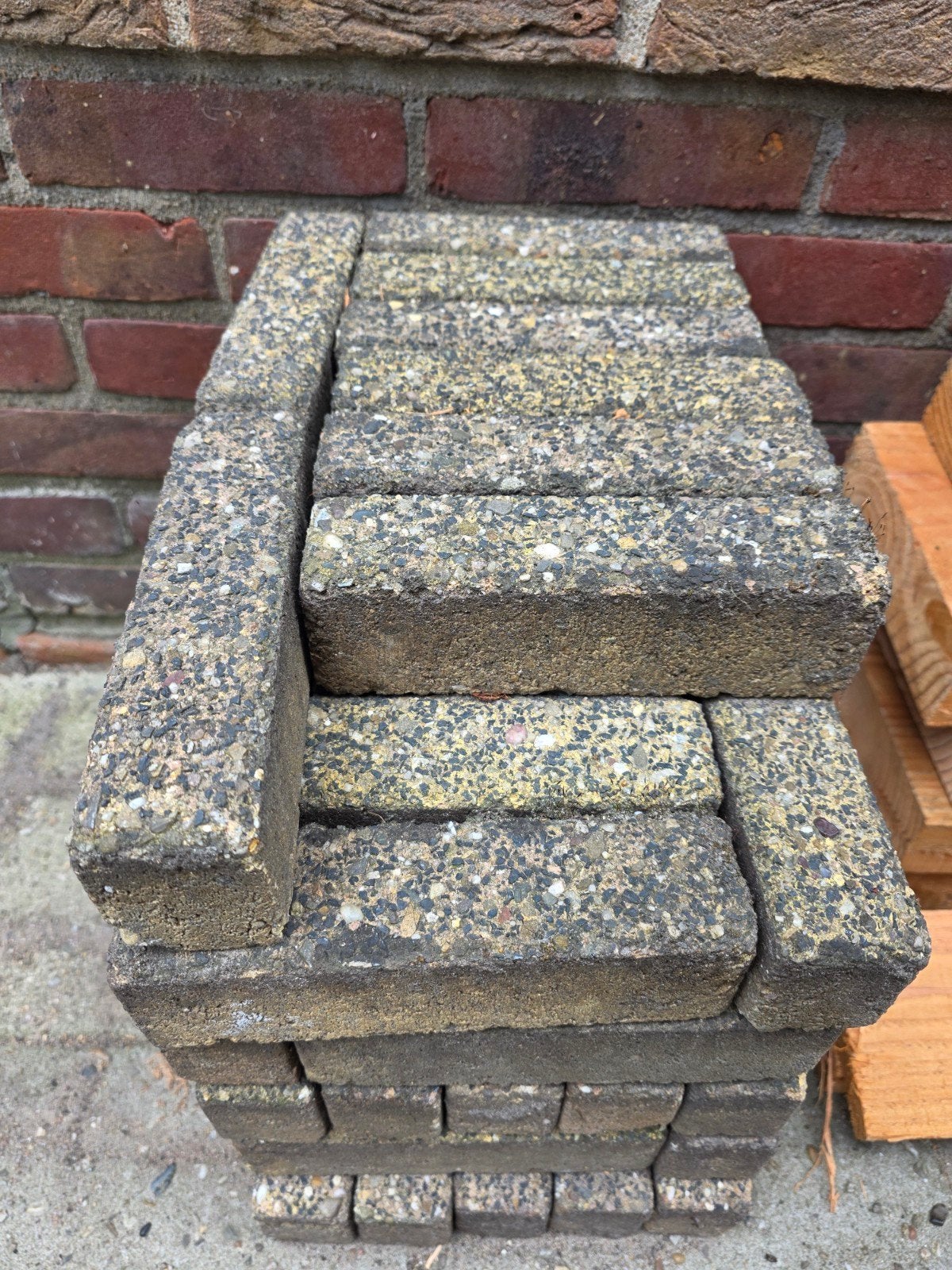 Klinkers 20x5cm / 58 stuks, Tuin en Terras, Tegels en Klinkers, Ophalen, Beton, Klinkers