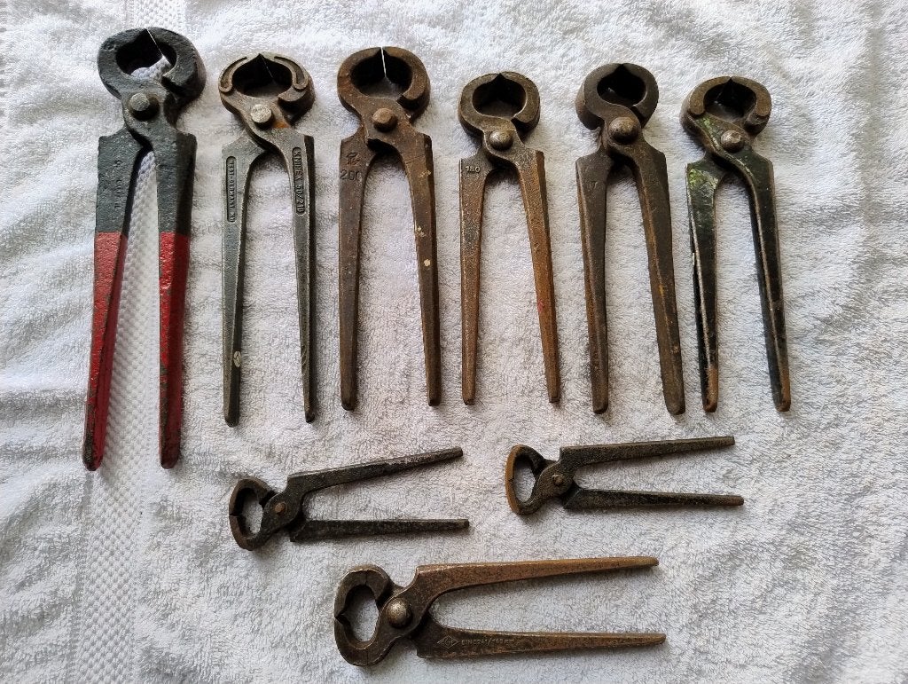 nijptang 9 stuks 12 t/m 24 cm, Ophalen of Verzenden, Gebruikt, Tang, Overige merken