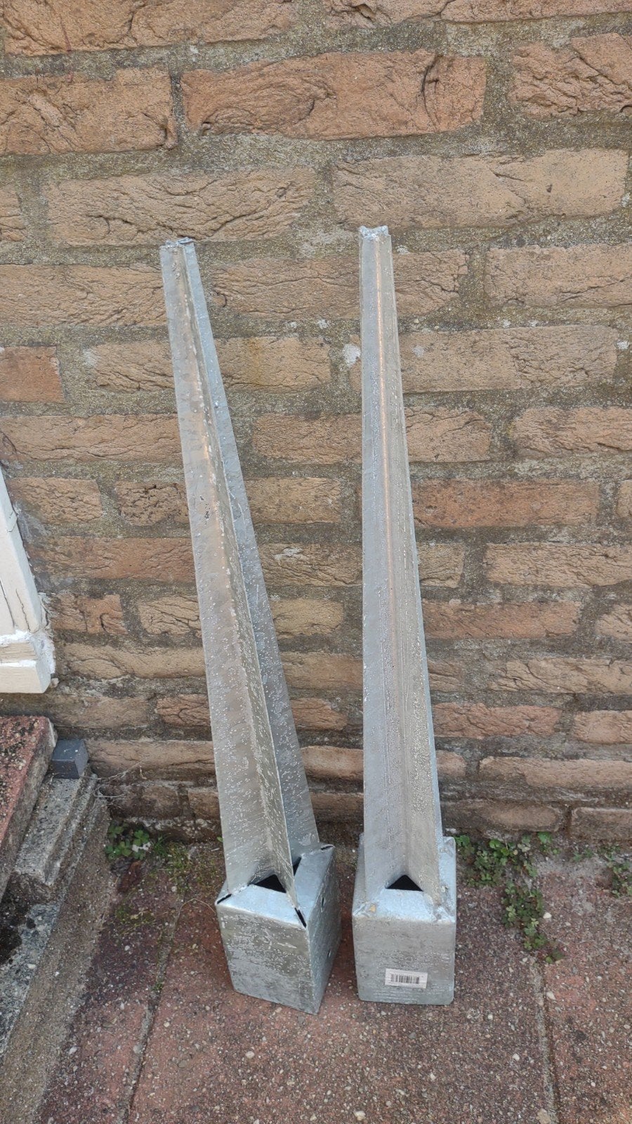 Paalhouders Punt 9x9x75cm - Nieuw, Tuin en Terras, Palen, Balken en Planken, Ophalen of Verzenden, Nieuw, Minder dan 180 cm, Palen