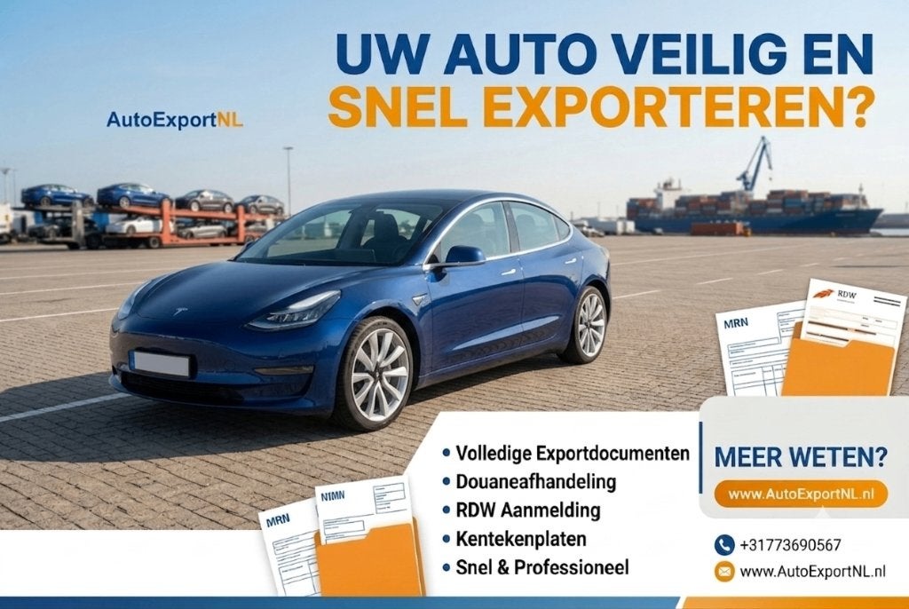 Export your Tesla Golf Polo Toyota in Limburg, Auto's, Particulier, Te koop, Model 3