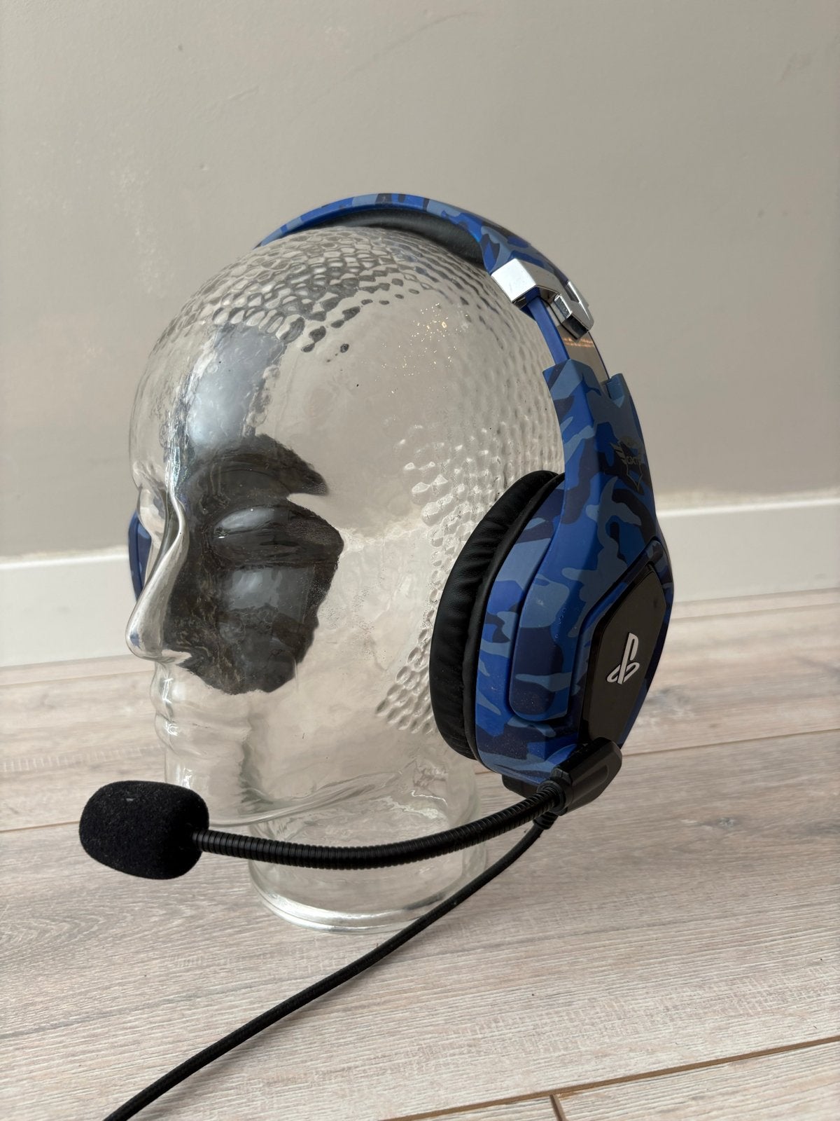 Trust Gaming Headset GXT 488 Forze-G Blauw Camouflage, Overige merken, Gebruikt, Ophalen of Verzenden, Over-ear