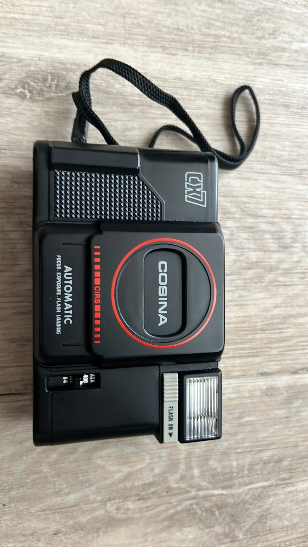 Vintage Cosina CX7 compact camera (35mm analoog) + hoesje, Ophalen of Verzenden, 8mm