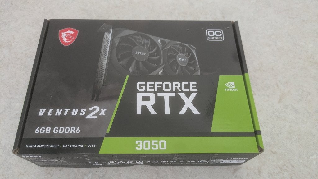 MSI GeForce RTX 3050 VENTUS 2X E 6G OC Videokaart, GDDR6, PCI-Express 4, Ophalen of Verzenden, Zo goed als nieuw