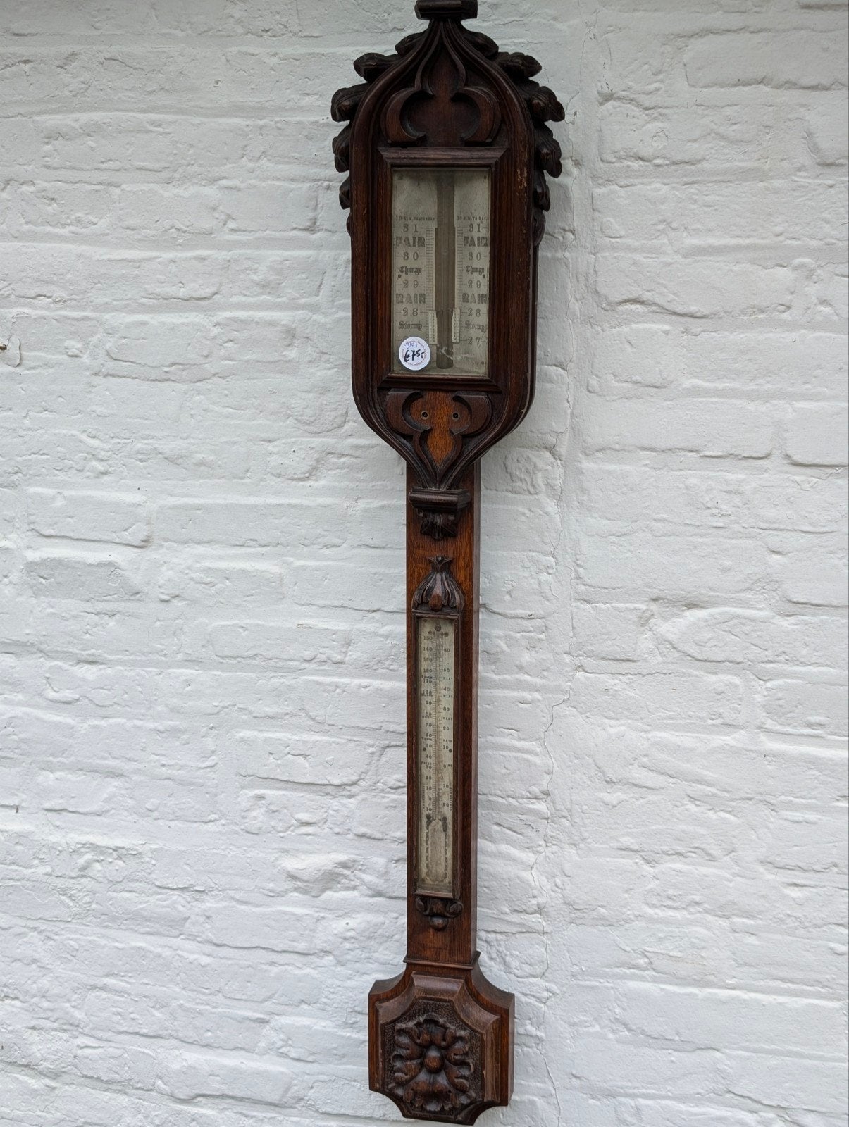 Antieke barometer €75., Antiek en Kunst, Ophalen