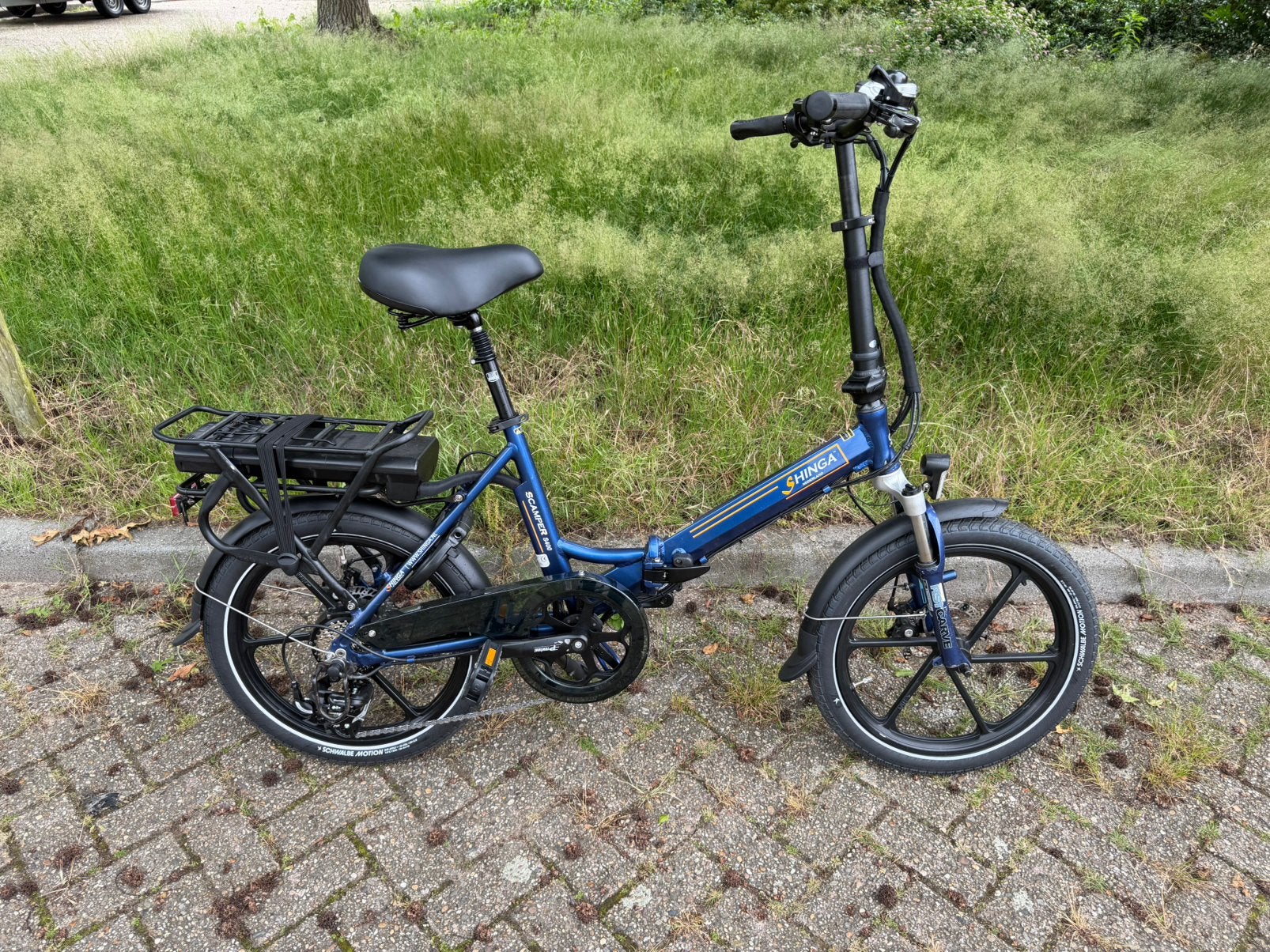 Lacros Scamper S400 elektrische vouwfiets - TOPSTAAT!, 20 inch of meer, Gebruikt, Versnellingen, Totaal opvouwbaar