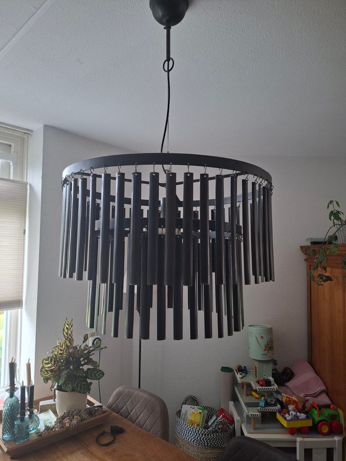 metalen plafond lamp, Ophalen, Gebruikt, Metaal, E27 (groot)