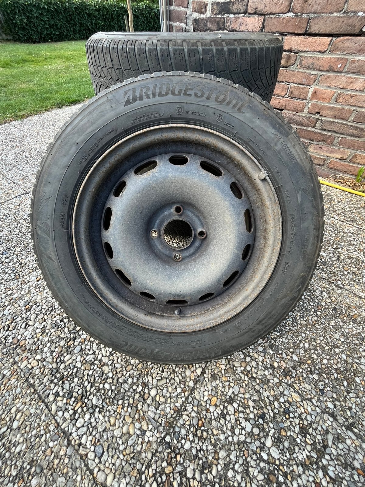Peugeot partner Bridgestone winterband 195/65/r15 91t, Ophalen, 15 inch, Banden en Velgen, Winterbanden