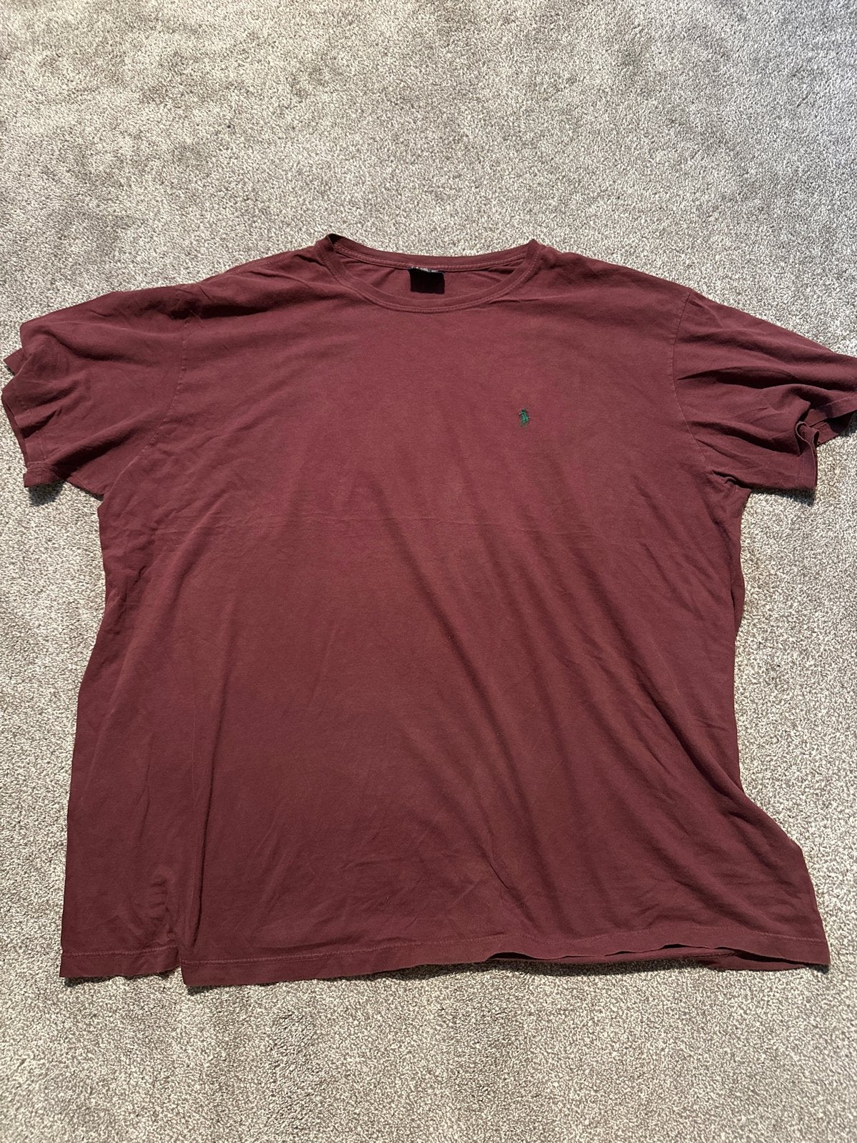 Polo Ralph Lauren T-shirt - Bordeauxrood - Maat M/L, Ophalen of Verzenden, Gedragen, Maat 48/50 (M), Rood