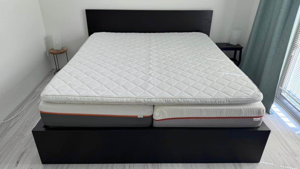 IKEA Nyläget topper (180x200 cm), Huis en Inrichting, Slaapkamer | Matrassen en Bedbodems, Ophalen, Zo goed als nieuw, Tweepersoons