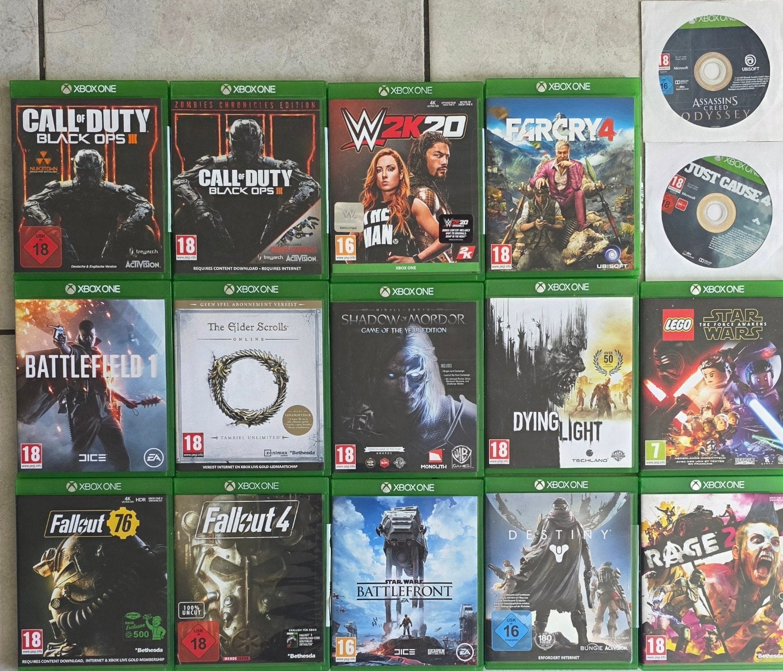Xbox One Games: Call of Duty, Battlefield, Fallout, Far Cry, Online, Gebruikt, Vanaf 18 jaar, Overige genres