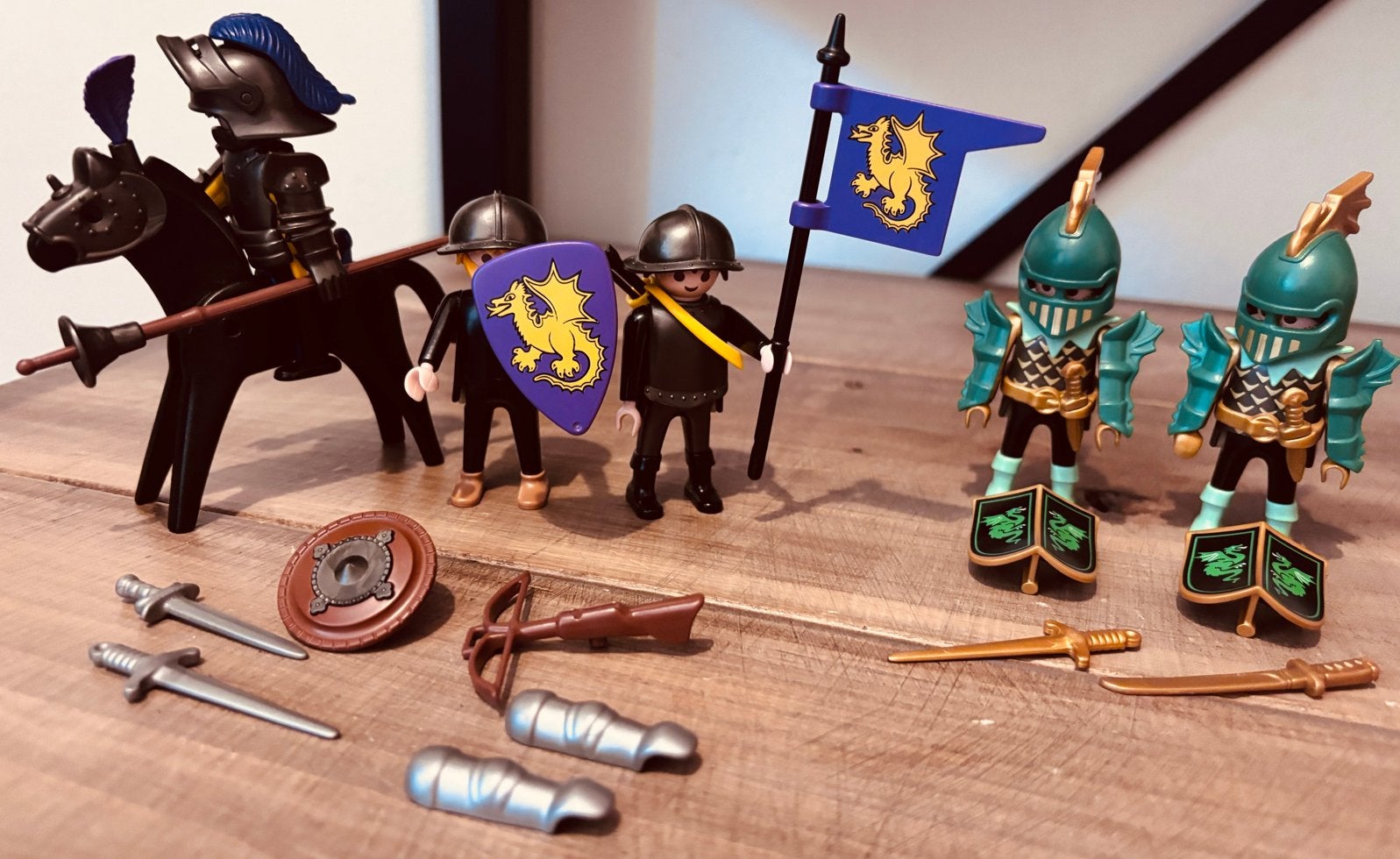 Playmobil Ridders Set met Paard en Accessoires, Ophalen of Verzenden, Zo goed als nieuw