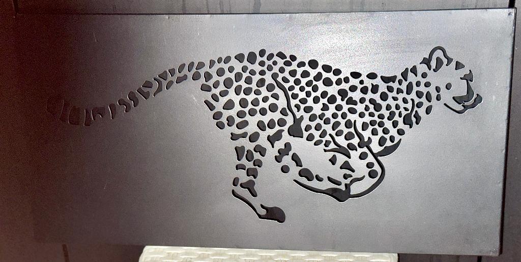 Luipaard accessoires, Huis en Inrichting, Ophalen of Verzenden, Zo goed als nieuw, Schilderij, Minder dan 50 cm