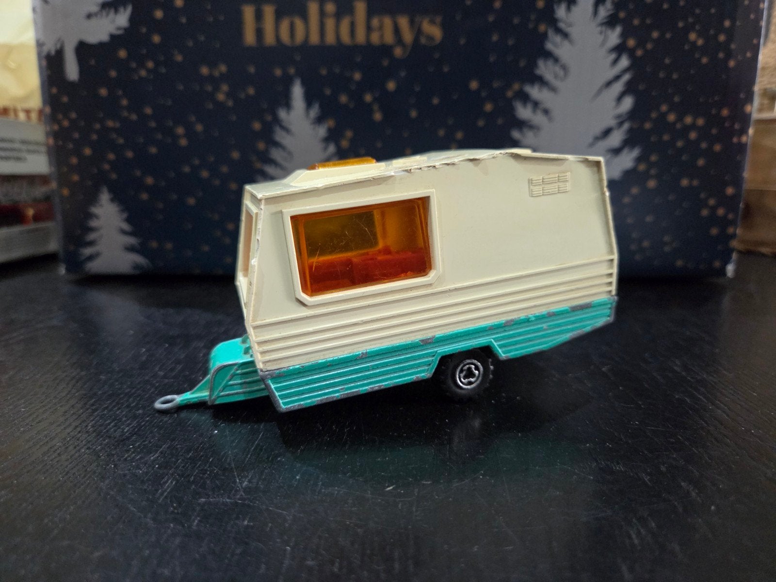 Caravan Majorette 1:36 ca1970, Hobby en Vrije tijd, Ophalen of Verzenden, Gebruikt, Overige typen, Majorette