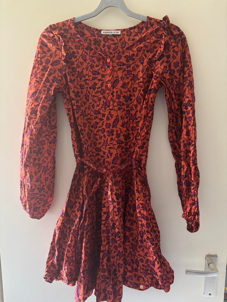 Jurk Harper & Yve maat XS, Oranje, Ophalen of Verzenden, Zo goed als nieuw, Maat 34 (XS) of kleiner