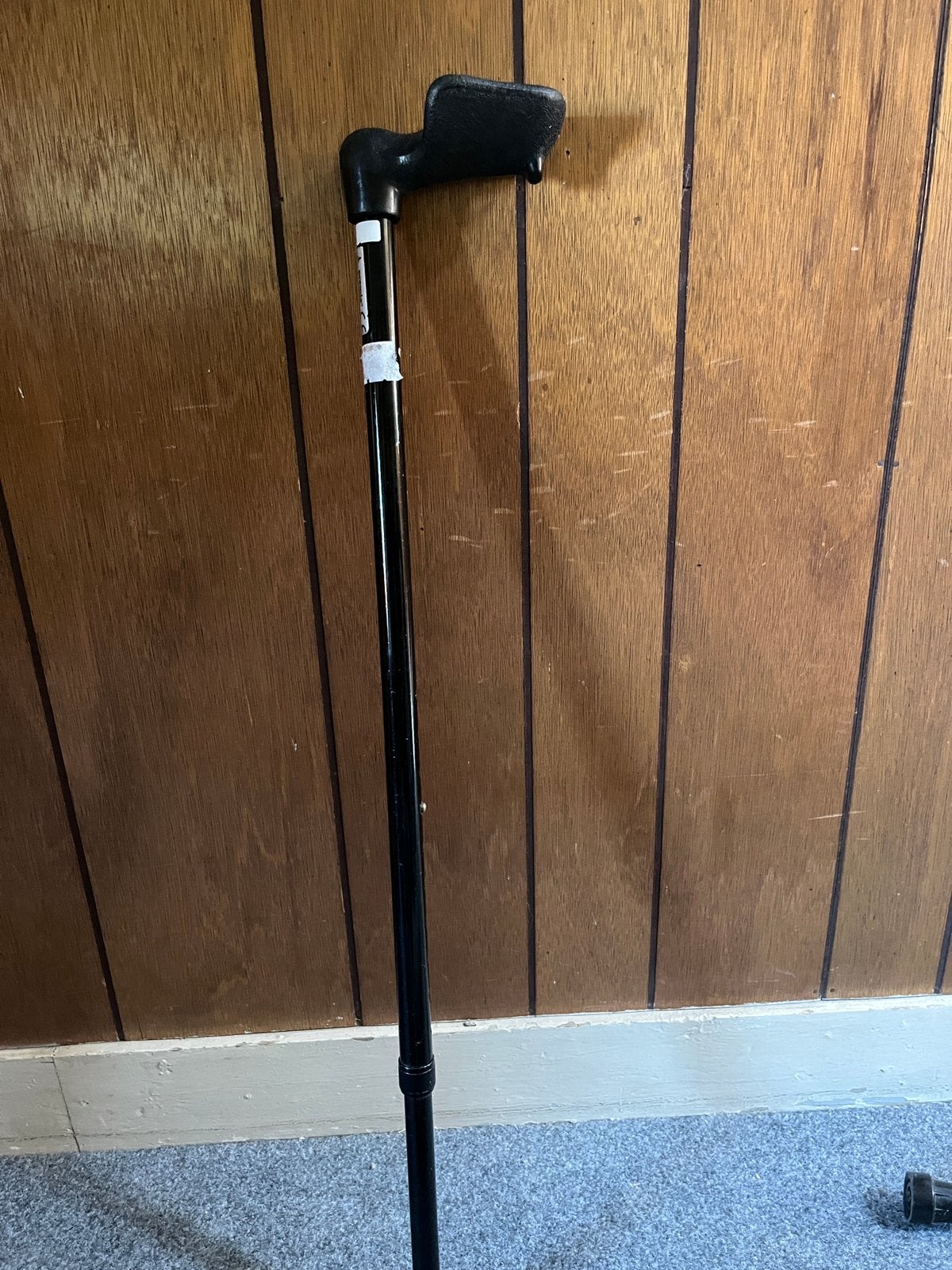 Ergonomische wandelstok in hoogte verstelbaar rubberen dop, Ophalen, Verstelbaar, Zo goed als nieuw