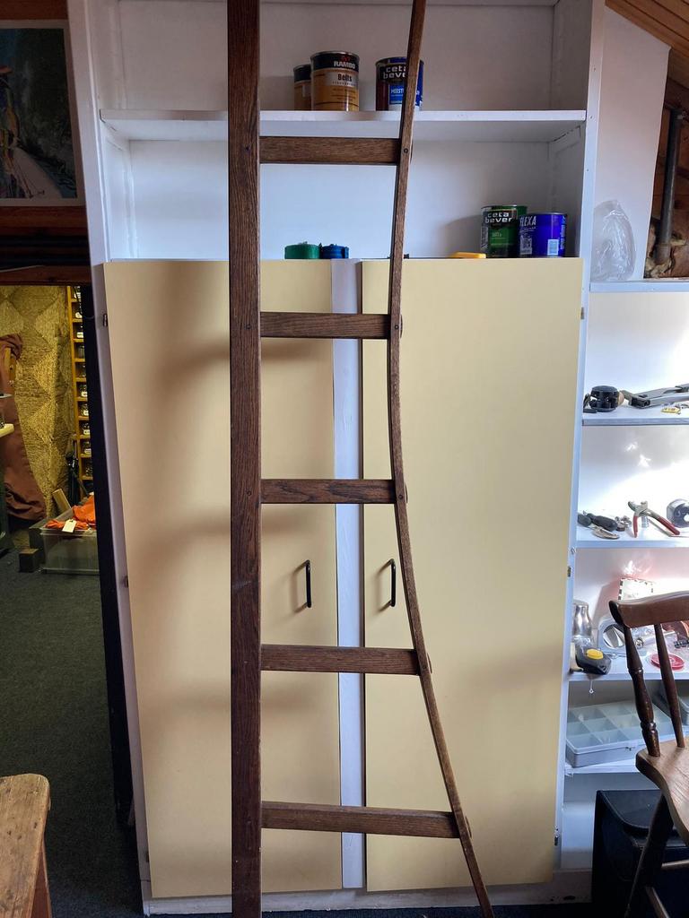 Ladder van hout, Huis en Inrichting, Kasten | Boekenkasten, Ophalen, Gebruikt, 50 tot 100 cm, Minder dan 100 cm