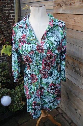 Jurk aqua/ kleur Tessa Koops mt L Vaste prijs AANBIEDING, Maat 42/44 (L), Zo goed als nieuw, Knielengte, Tessa Koops
