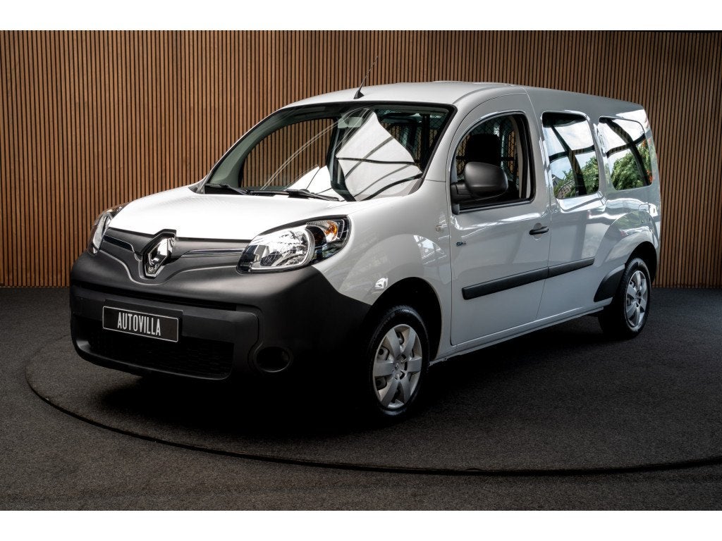 Renault Kangoo Z.E. 33 Maxi Aut. Airco 1x Schuifdeur 1e Eige, Dealer onderhouden, Stof, Gebruikt, Wit