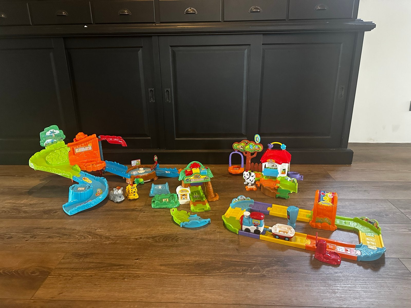 Grote VTech Toet Toet Auto's en Zoef Zoef Dieren set, Ophalen, Gebruikt, Auto, Met licht