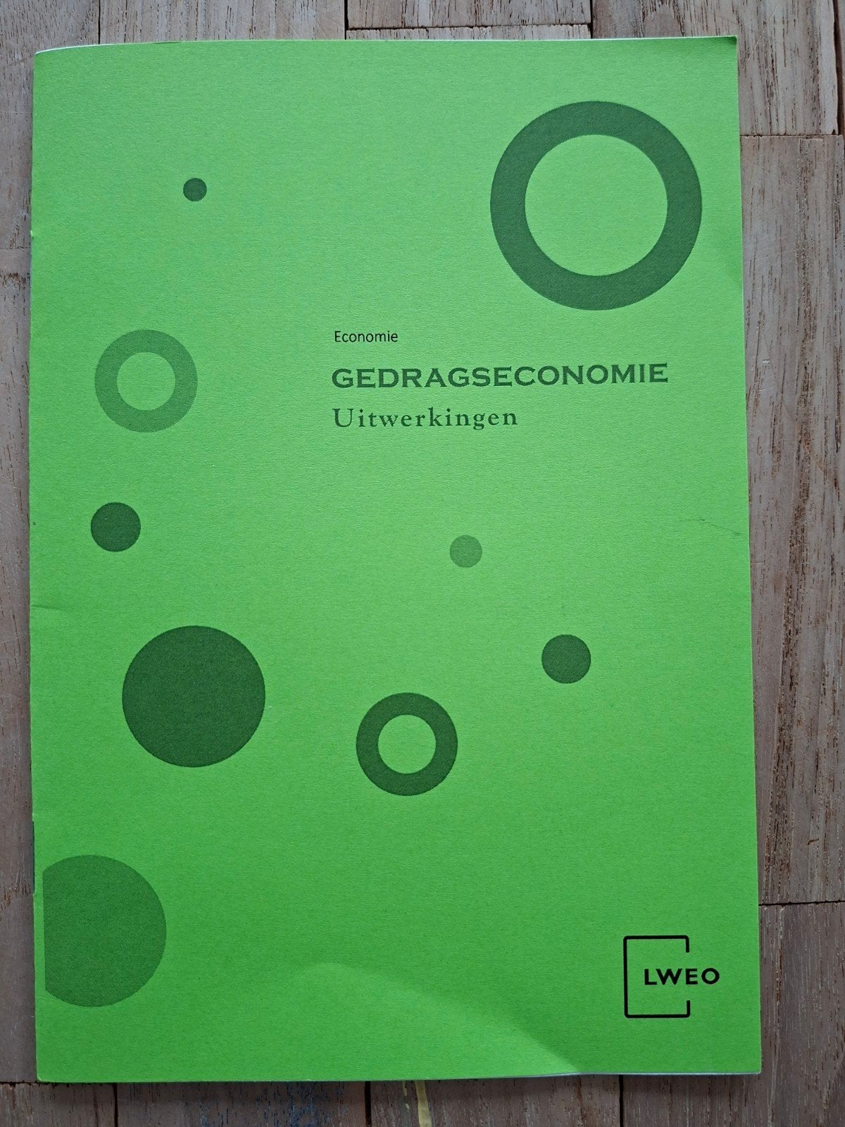 Gedragseconomie Uitwerkingen LWOE - Zo goed als nieuw, Ophalen of Verzenden, Zo goed als nieuw, Gamma, LWEO