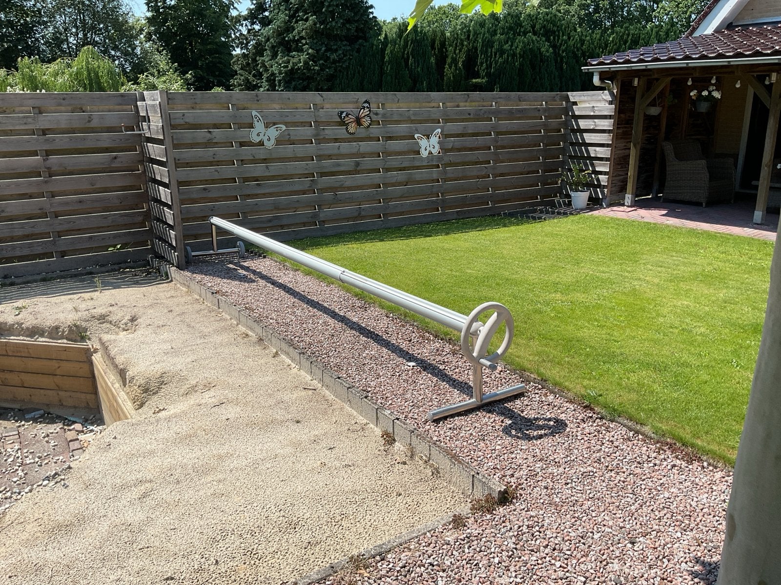Zwembadafdekking oprolsysteem, Ophalen, Gebruikt, Minder dan 80 cm, Overige typen