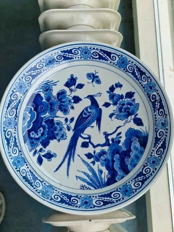 Royal Delft Wandbord 1989 Vogel – Handgeschilderd, Ophalen of Verzenden