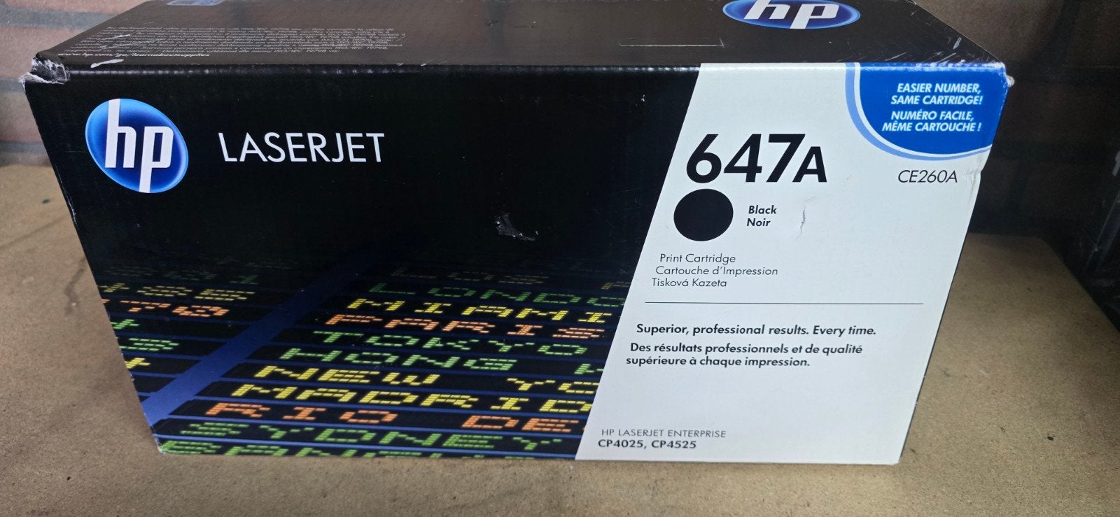 HP LaserJet 647A Zwarte Toner CE260A - Nieuw in doos, Ophalen of Verzenden, Nieuw, Toner, HP