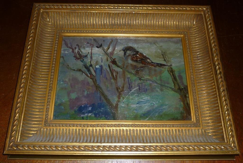 Musje (ca. 1910) van Albert Roelofs, Ophalen, Overige ondergronden, Olieverf, Origineel werk