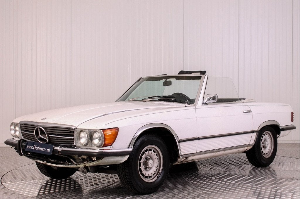 Mercedes-Benz SL-Klasse 350 SL Roadster (bj 1973, automaat), Auto's, Mercedes-Benz, Automaat, Gebruikt, 3500 cc, Cabriolet