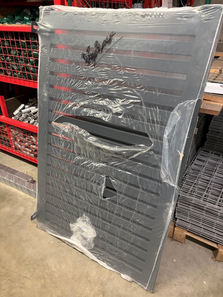 moderne looppoort inclusief palen, Ophalen, 100 tot 150 cm, 100 tot 150 cm, Nieuw
