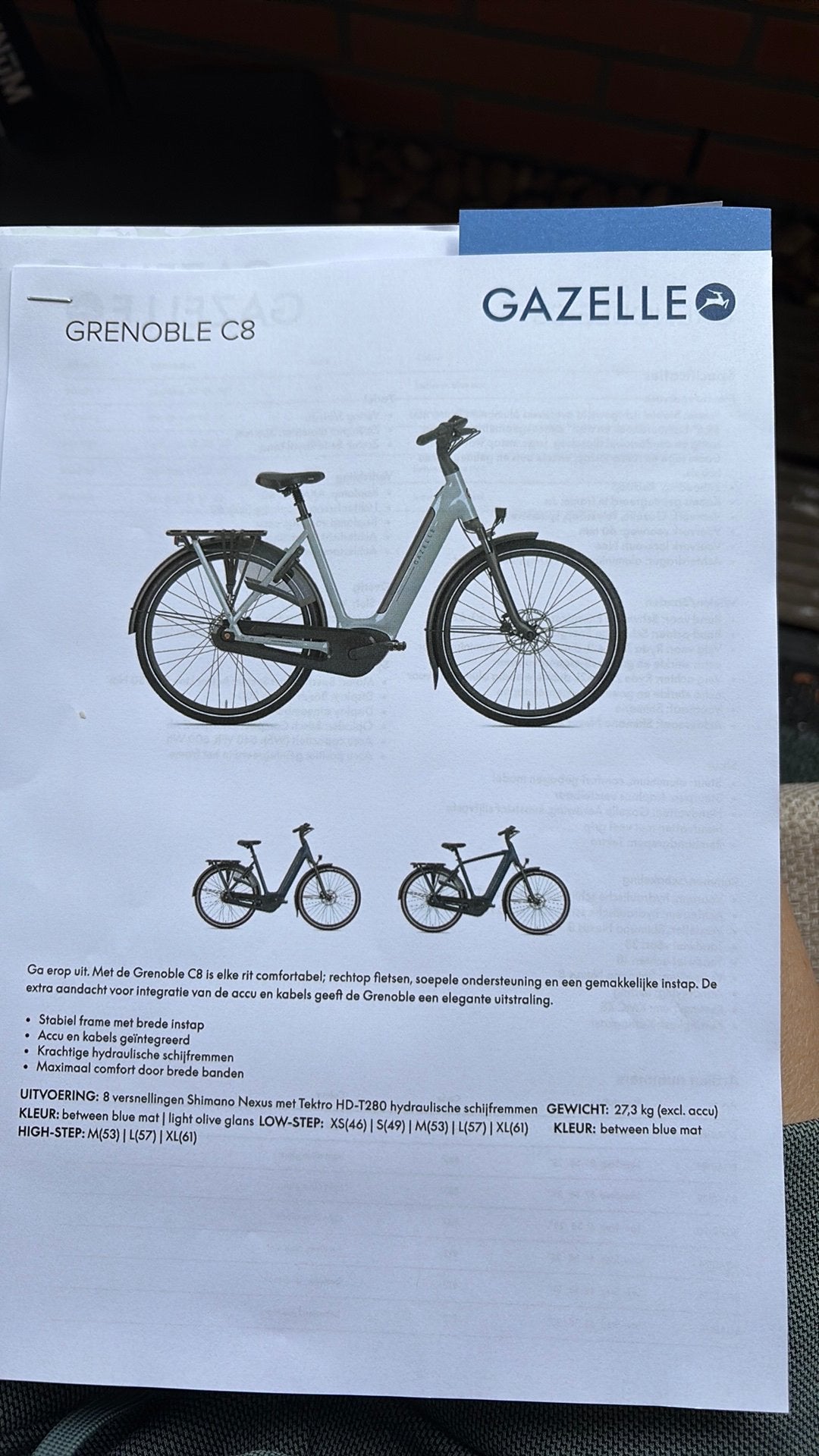 Gezocht E bike Grenoble C8 zie tekst, Ophalen, Zo goed als nieuw, 47 tot 51 cm, 50 km per accu of meer