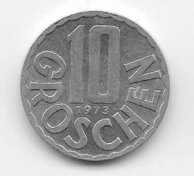 Oostenrijk 10 groschen 1973 KM# 2878, Verzenden, Oostenrijk, Losse munt