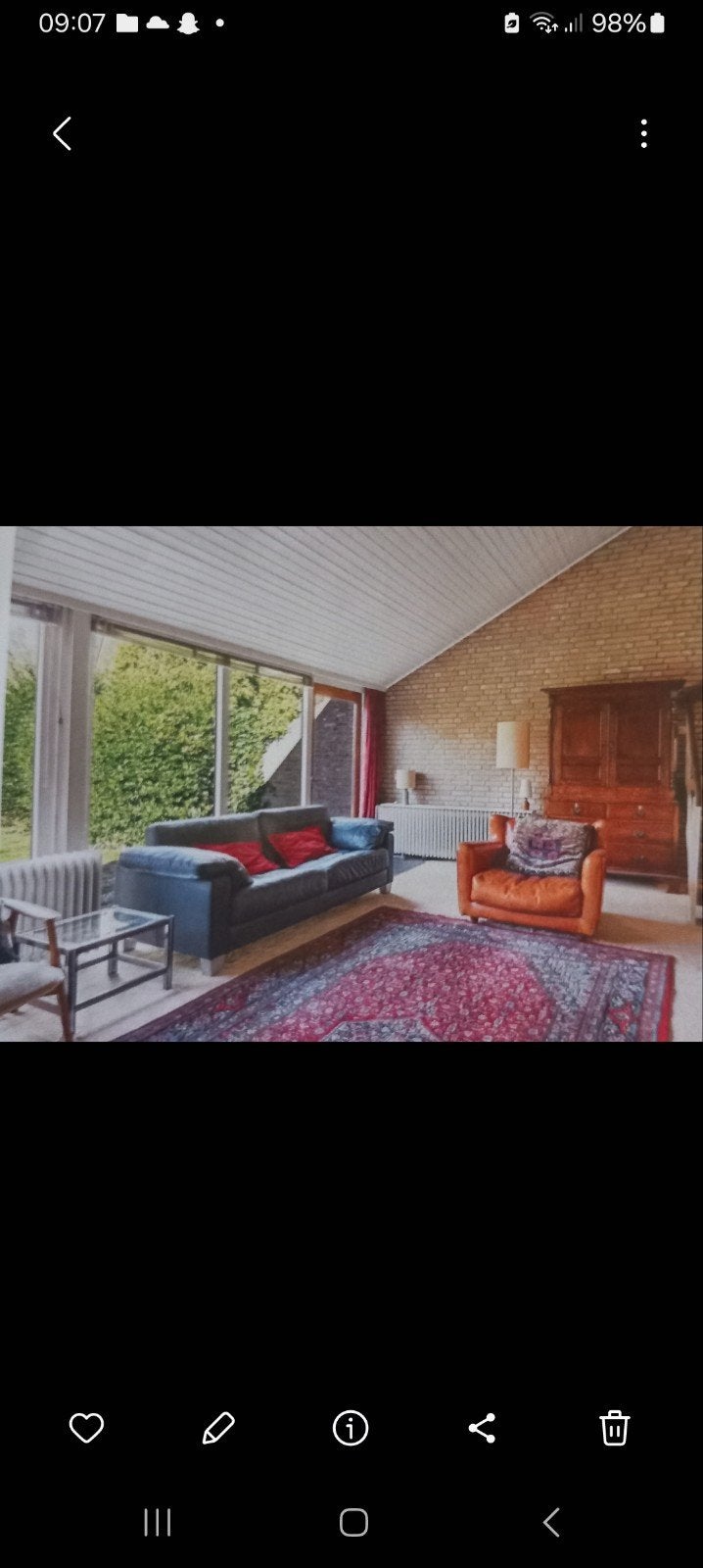 Vintage De Sede bank - Zeer goede staat, Gebruikt, Driepersoons, Ophalen of Verzenden, Rechte bank