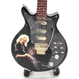 Brian May Queen foto miniatuur gitaar 25cm mini guitar deco, Info@deconoord.nl, Deco Noord, Nieuw, Ophalen of Verzenden
