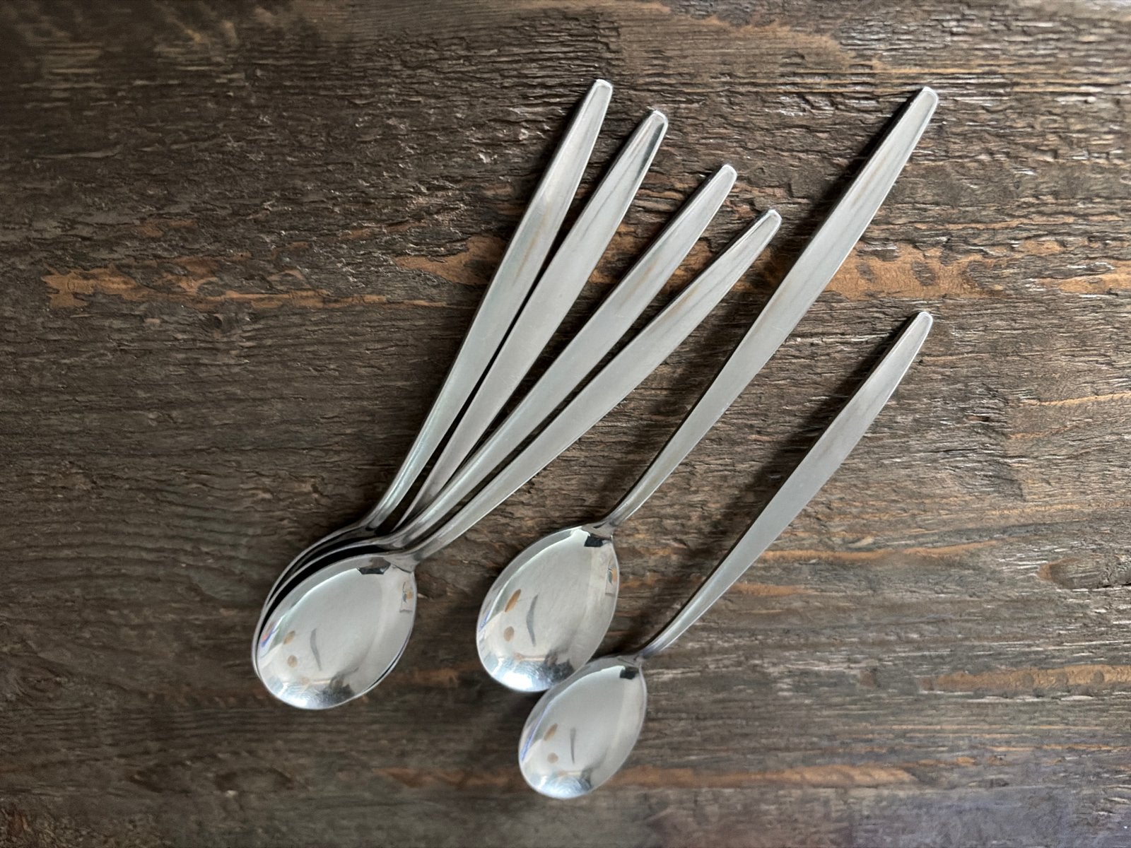 Zeldzame set van 6 vintage NOF / Calvé Delft lepels, Ophalen of Verzenden