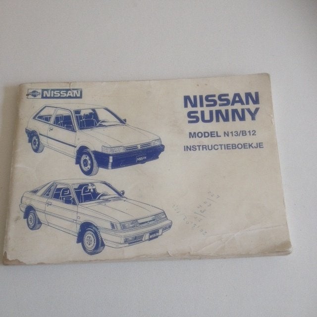 Nissan Sunny Instructieboekje    Model N13/B12     (1986), Ophalen of Verzenden