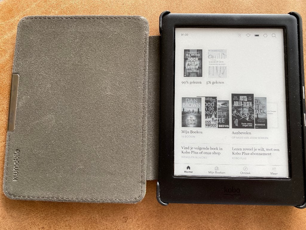 Kobo Glo HD e-reader met hoesje - Zo goed als nieuw, Computers en Software, E-readers, 6 inch of minder, Kobo, Ophalen of Verzenden